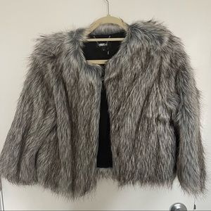 DKNY Faux Fur Jacket -XS